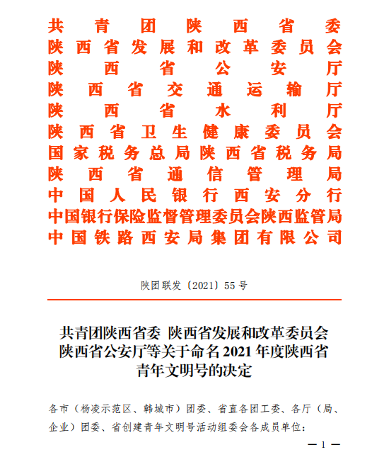 凝聚青春力量 綻放青春風(fēng)采——熱烈慶祝我院巖土三十五分公司榮獲省級“青年文明號”稱號